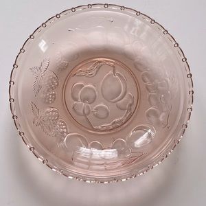 VTG Pink Fruit Salad Bowl